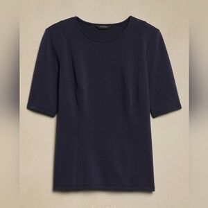 Banana Republic Soft touch fitted Navy Blue Women's Top Medium